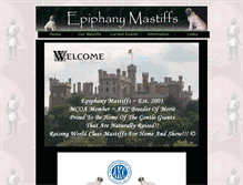 Tablet Screenshot of epiphanymastiffs.com